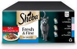 Sheba CATCARE Bag Wet Fresh & FINE (Fisk) Stykker i sauce Voksen 50g Multipack Standard