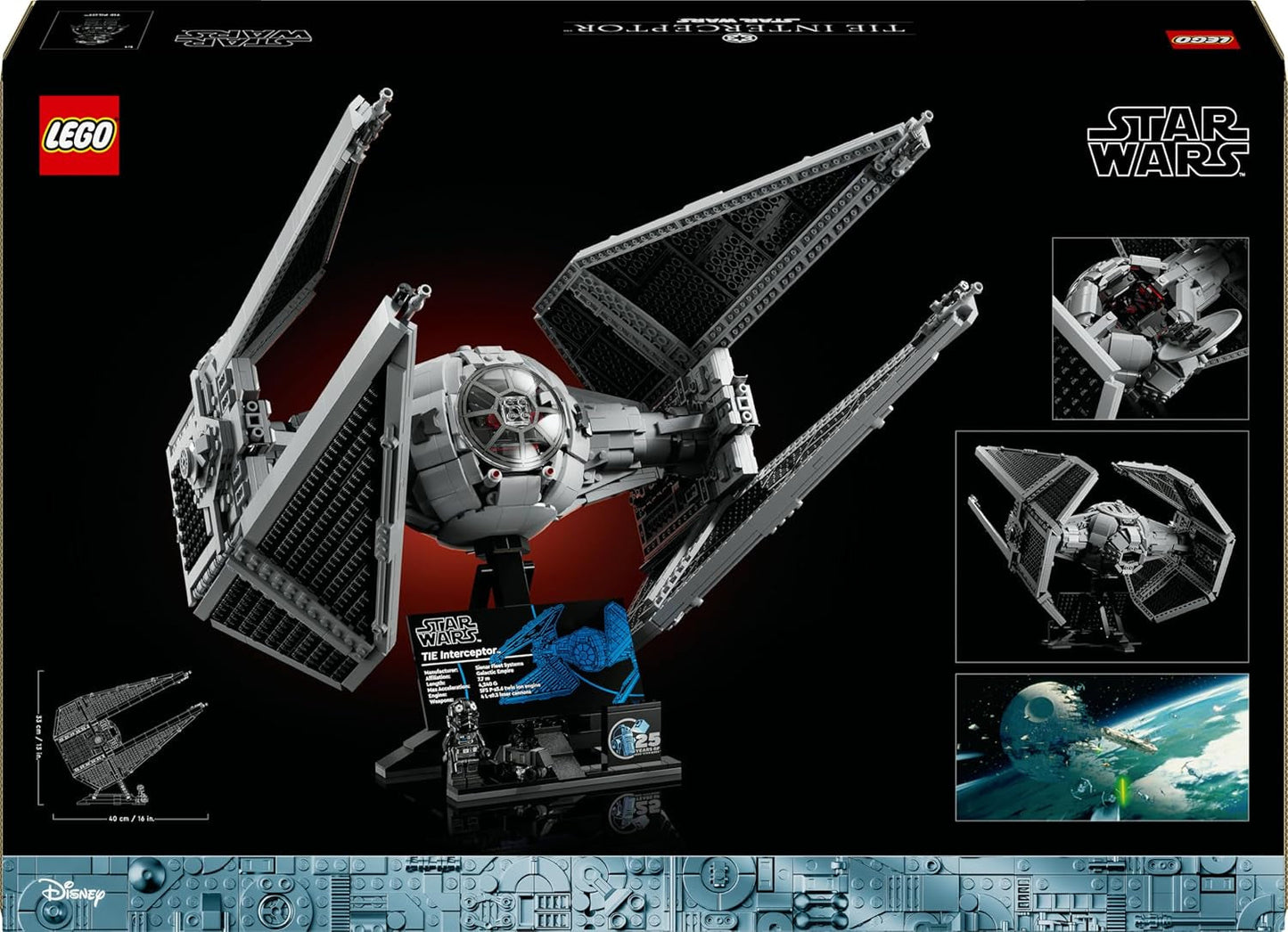 LEGO Star Wars slipsinterceptor Ultimate Collector Series Kreativt byggesæt til voksne Starfighter klodser Model Fan Gave Samlerobjekt Ucs Sæt 75382 Byggesæt Besuche den LEGO-Store