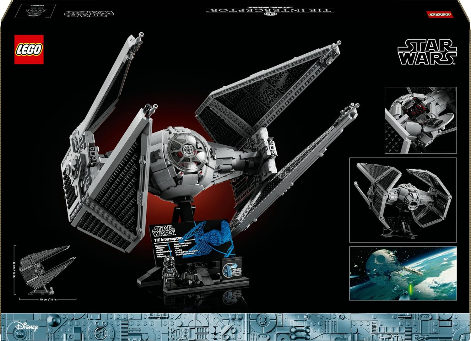 LEGO Star Wars slipsinterceptor Ultimate Collector Series Kreativt byggesæt til voksne Starfighter klodser Model Fan Gave Samlerobjekt Ucs Sæt 75382 Byggesæt Besuche den LEGO-Store