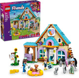 LEGO Friends dyrlægeskab til heste og kæledyr, bygge- og legesæt til fantasifuldt rolleleg med 3 minifigurer og 5 dyrefigurer, gaveidé til piger på 7 år 42651 Byggesæt Besuche den LEGO-Store Standardtitel