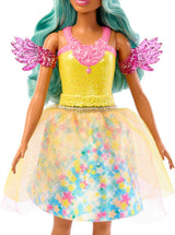 Barbie Hidden Magic - Teresa dukke med fe outfit, bølget hår og kam til sjov frisør, for alderen 3 og opefter, HLC36