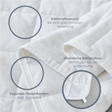 Degrees of Comfort vægtet tæppe 135X200Cm 7Kg, anti-stress terapitæppe lavet af 100% bomuld, tungt tæppe Vægtet tæppe til voksne Kan forbedre søvnen og reducere stress Grader af komfort Senge og tæpper