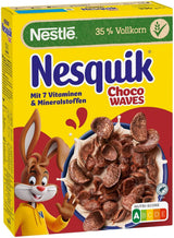 Nesquik Choco Waves, sprød morgenmad med chokoladebølger, 330 gram Cereals Naty Shop