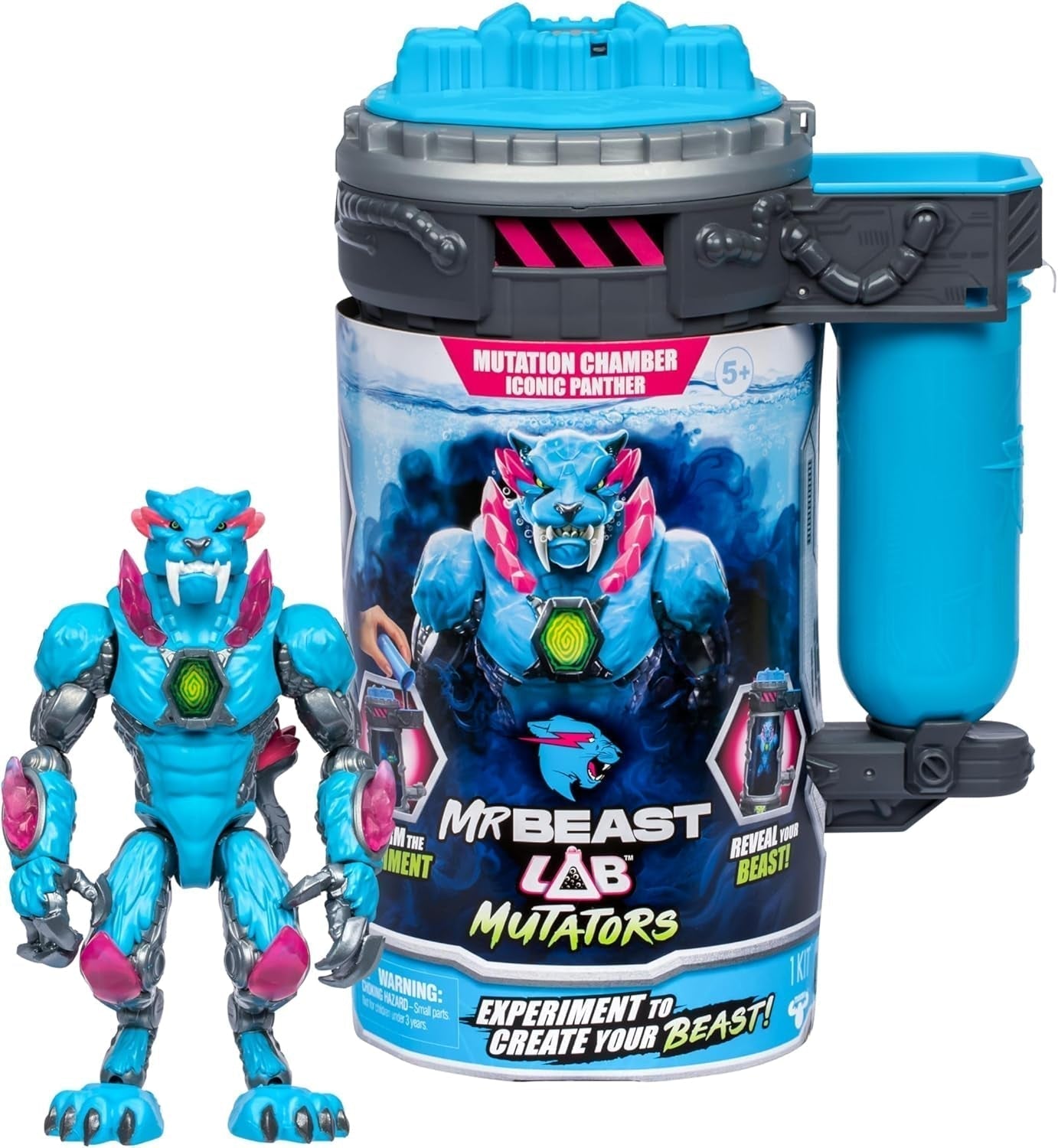Flyttere; Flyt det ultimative udyr. Oplev og skab Stealth Panther actionfiguren fra Mrbeast. 3 at indsamle, Iconic Panther, Stealth Panther, Metallic Panther Actionfigurer Naty Shop Iconic Panther