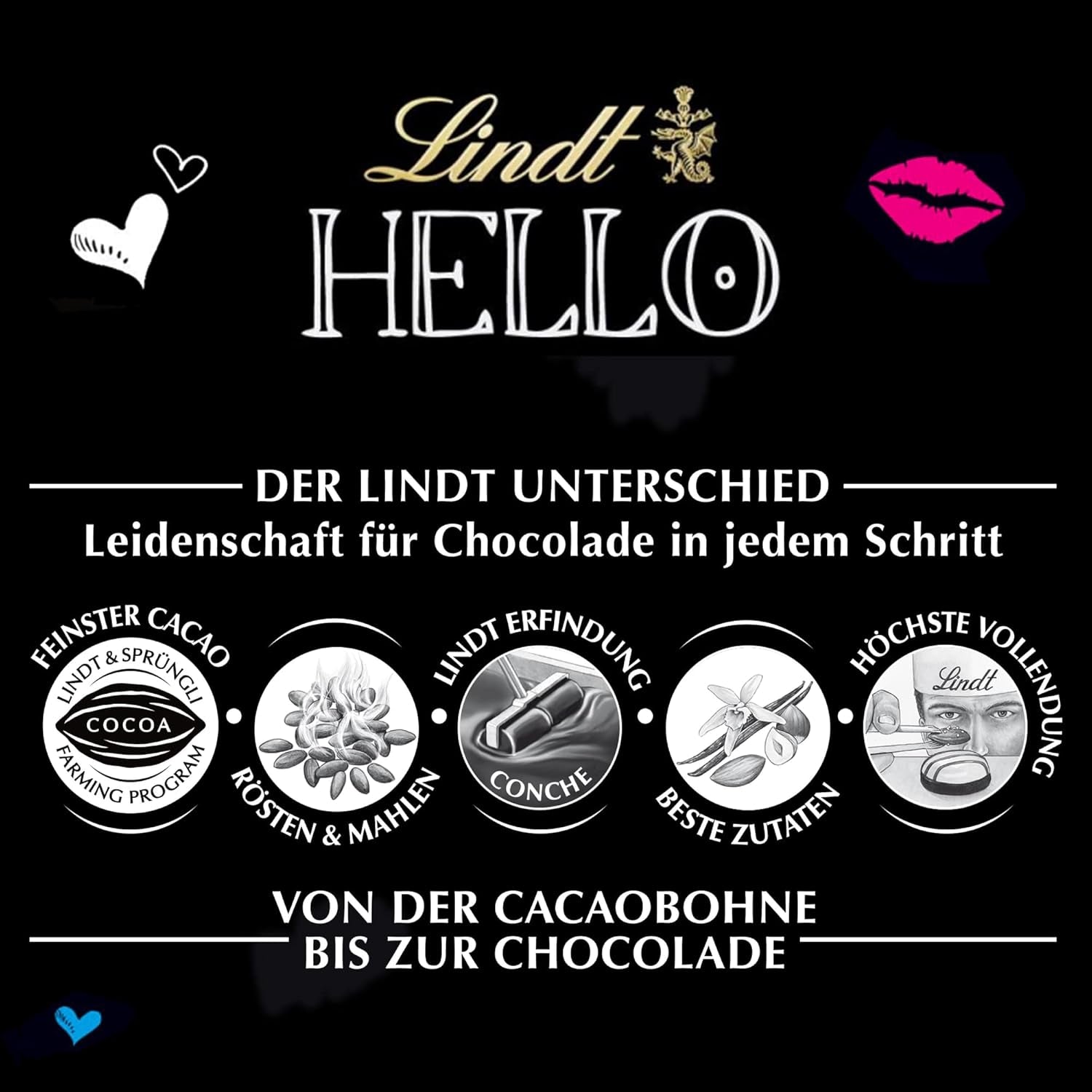 Lindt Hej Småkager & Flødechokolade | Bar 100g | Mælkechokolade med småkager og flødefyld | Chokoladebar | Chokolade gave