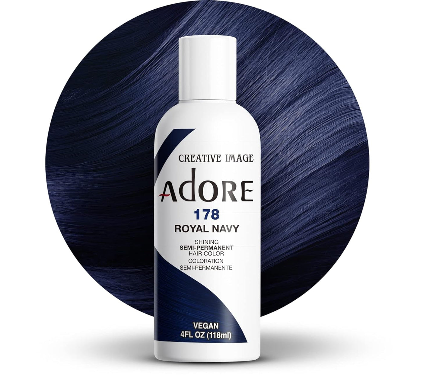 Farve Purple Rage 4Oz , 118,3 Ml (pakke med 1) Naty Shop Hårfarve 178 Royal Navy 118 Ml (1 pakke)
