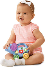 Vtech Baby Little Pushing Elephant - Interaktivt push and play legetøj - Med sange, melodier, sætninger og lyde - For børn i alderen 6-36 måneder Baby Toys Naty Shop