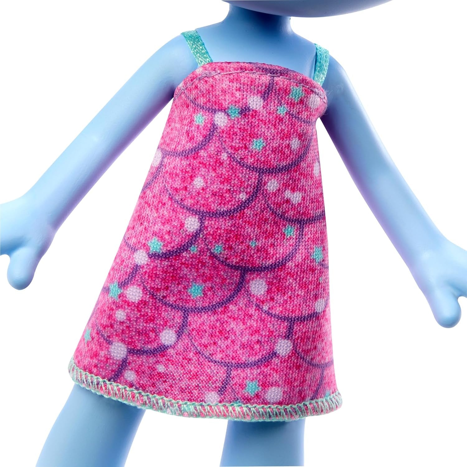 Mattel DREAMWORKS TROLLS United We Stand - Chenille Hairy Surprises Doll med gnistrende blåt hår, lilla pandebånd, fra 3 år og opefter, HNF15