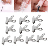 10 stk Negleclips Metal Clip Negle Extension Clip Neglekunstværktøj Glasfiberfikser Neglekunsttilbehør Holdbart Praktisk Udstyr Hjem DIY Salon