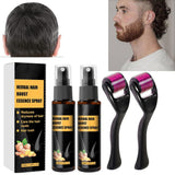 Advanced Hair Growth Treatment Kit 30ml 2 STK Hair Growth Spray Hair Growth Roller og Essence Set Hair Growth Serum Anti Hårtab Advanced Hair Growth Serum Hårpleje Naty Shop Standardtitel
