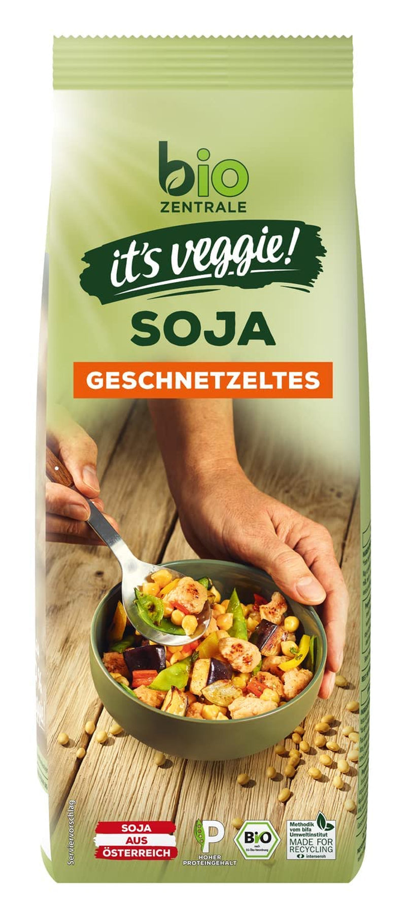 Biozentrale Bulgur i bakke med grøntsager og ingefær | 200 g perfekt til et hurtigt takeaway måltid | kilde til vegansk protein | let at tilberede