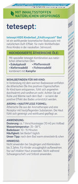 Tetesept Kids Cold Time Bath - børnebadetilsætning til den kolde årstid med 4 æteriske olier, afslapning og opvarmning, 125 ml Naty Shop
