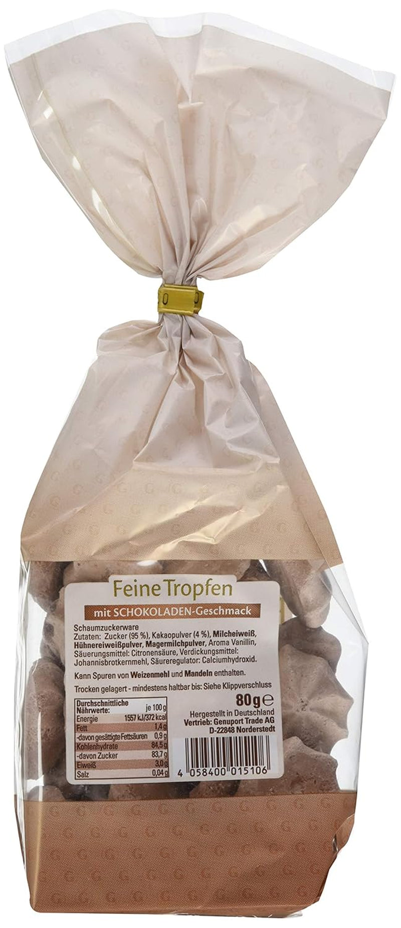 Fine dråber med chokoladesmag Pakke med 18 (18 x 80 g)