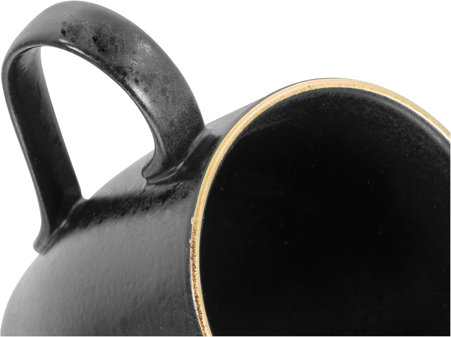 CreaTable, 22699, Industrial Gold BLACK Series, 16-delt porcelænssæt til 4, Porcelæn Combo Service, Tåler opvaskemaskine og mikroovn, Kvalitetsfremstilling