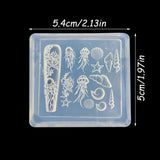 3D Gel Nail Art Silikonformen Gießformen Ocean Nail Charms Nageldesign Silikonform Quallen Muschel Nagelstempel Koralle Seestern Nagelschablonen Sommer Nagel Charms Nagel Schablone Nägel Tilbehør