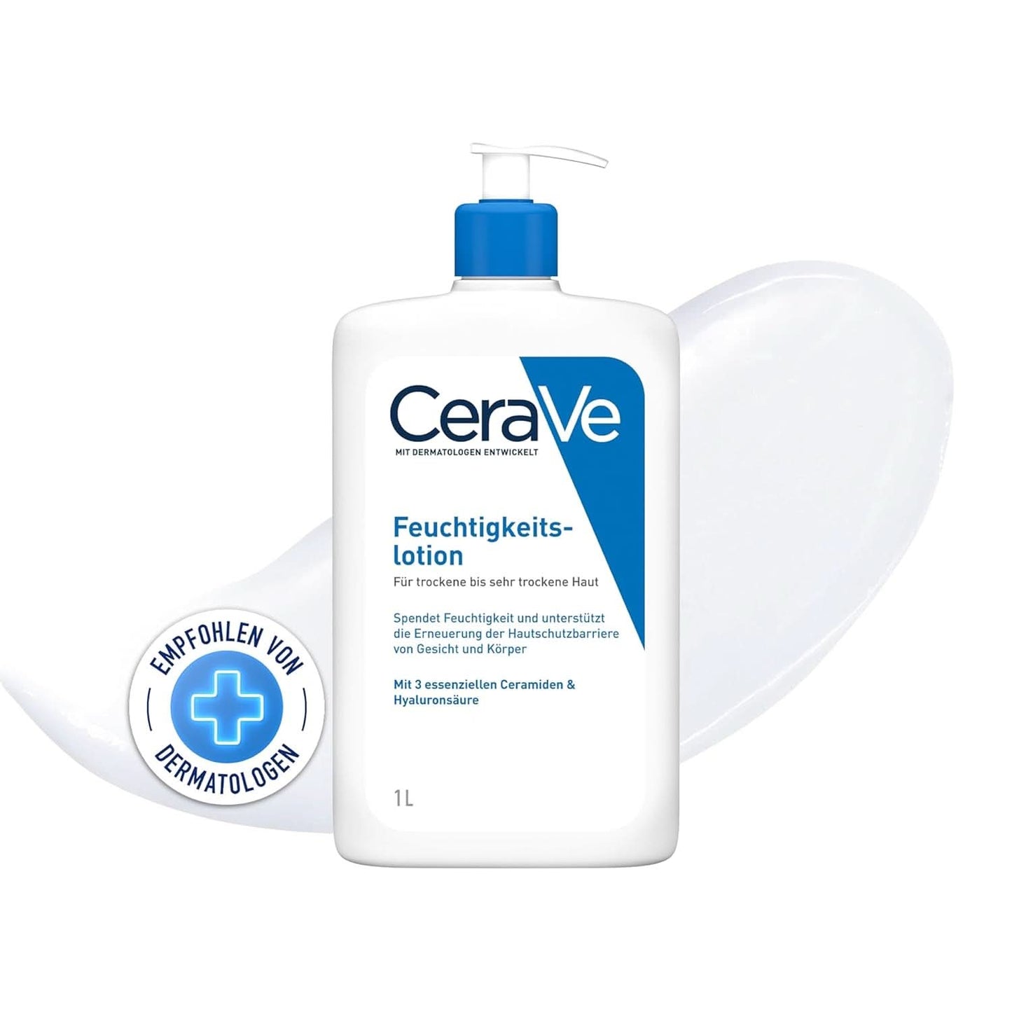 Cerave Moisturizing lotion til krop og ansigt, 1 liter Kosmetik og skønhed Naty Shop 1 liter