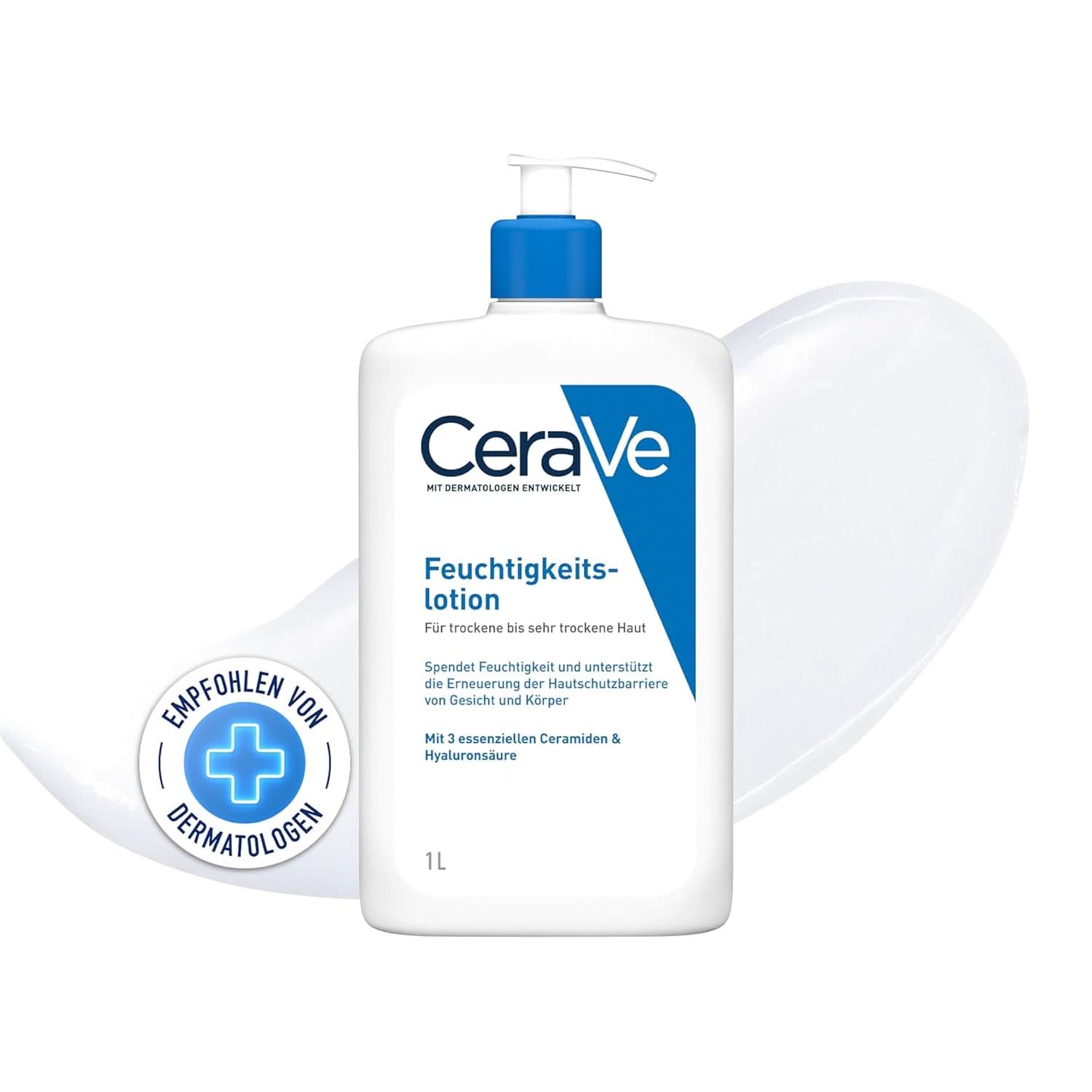 Cerave Moisturizing lotion til krop og ansigt, 1 liter Kosmetik og skønhed Naty Shop 1 liter
