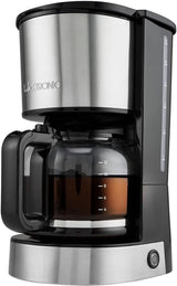 Kaffeespressomaskine med Clatronic® filter | til 12-14 kopper | Kaffe espressomaskine med filter | Rustfri stålkasse | Anti-dryp | Espresso | Kaffe espressomaskine med filter | 800W | KA 3808