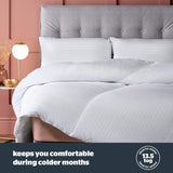 Silentnight Hotel Collection quilt til dobbeltsenge, 13,5 TOG, hvid, mikrofiber, hvid, enkeltseng 135 X 200Cm Dyner og dyner Naty Shop