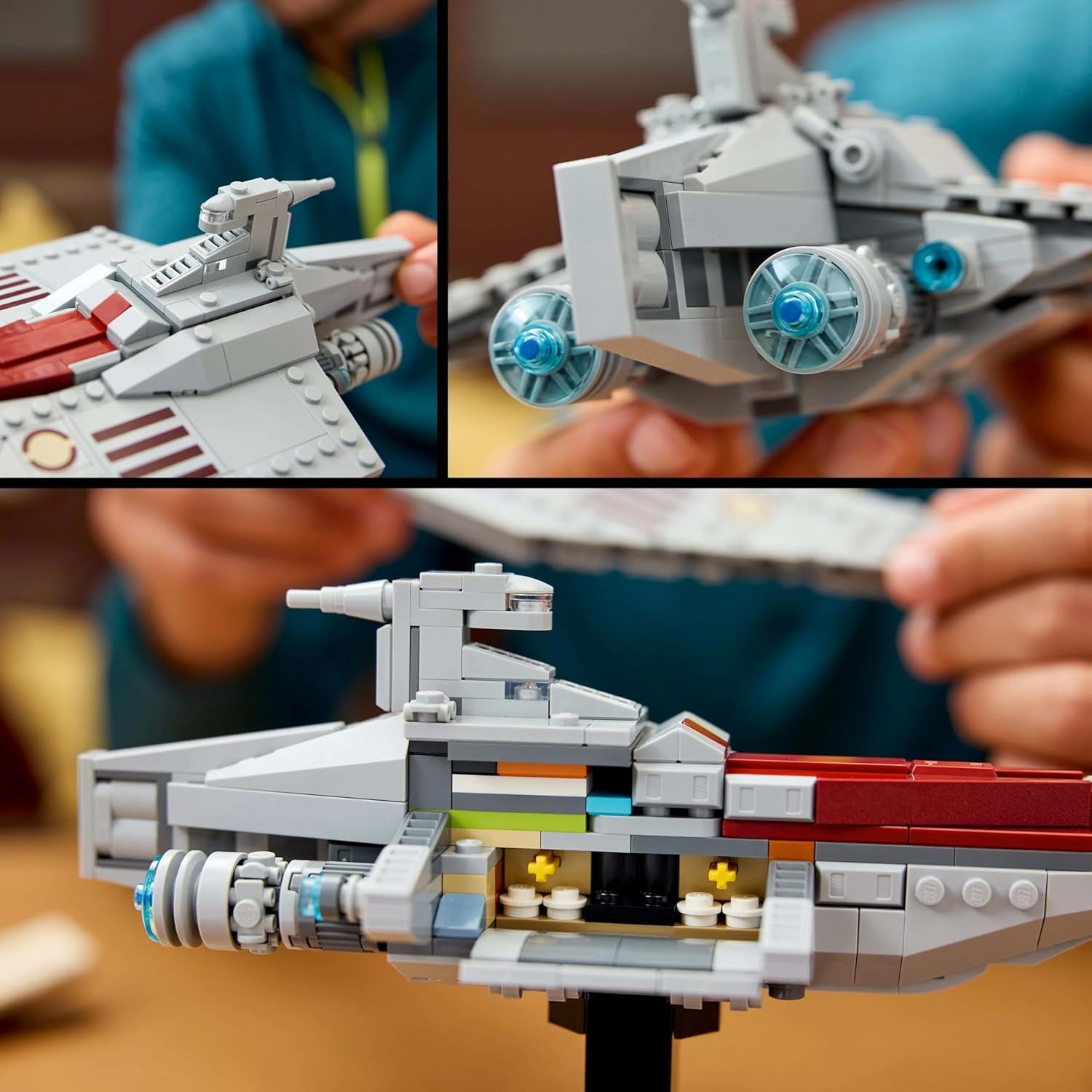 LEGO Star Wars 75404 Acclamator Class Assault Ship from Attack of the Clones - Rumskib til at samle, bygge og vise - Fantasy byggesæt - Gave til voksne og teenagefans Byggesæt Besuche den LEGO-Store