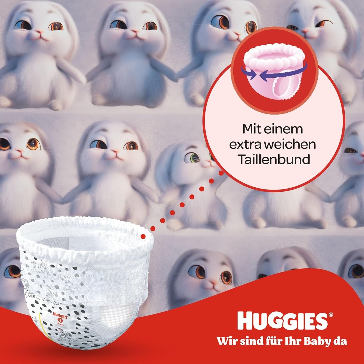 Huggies Little Movers Disney Bukser, Størrelse 6, 96 Antal (2 x 48), Månedlig æske