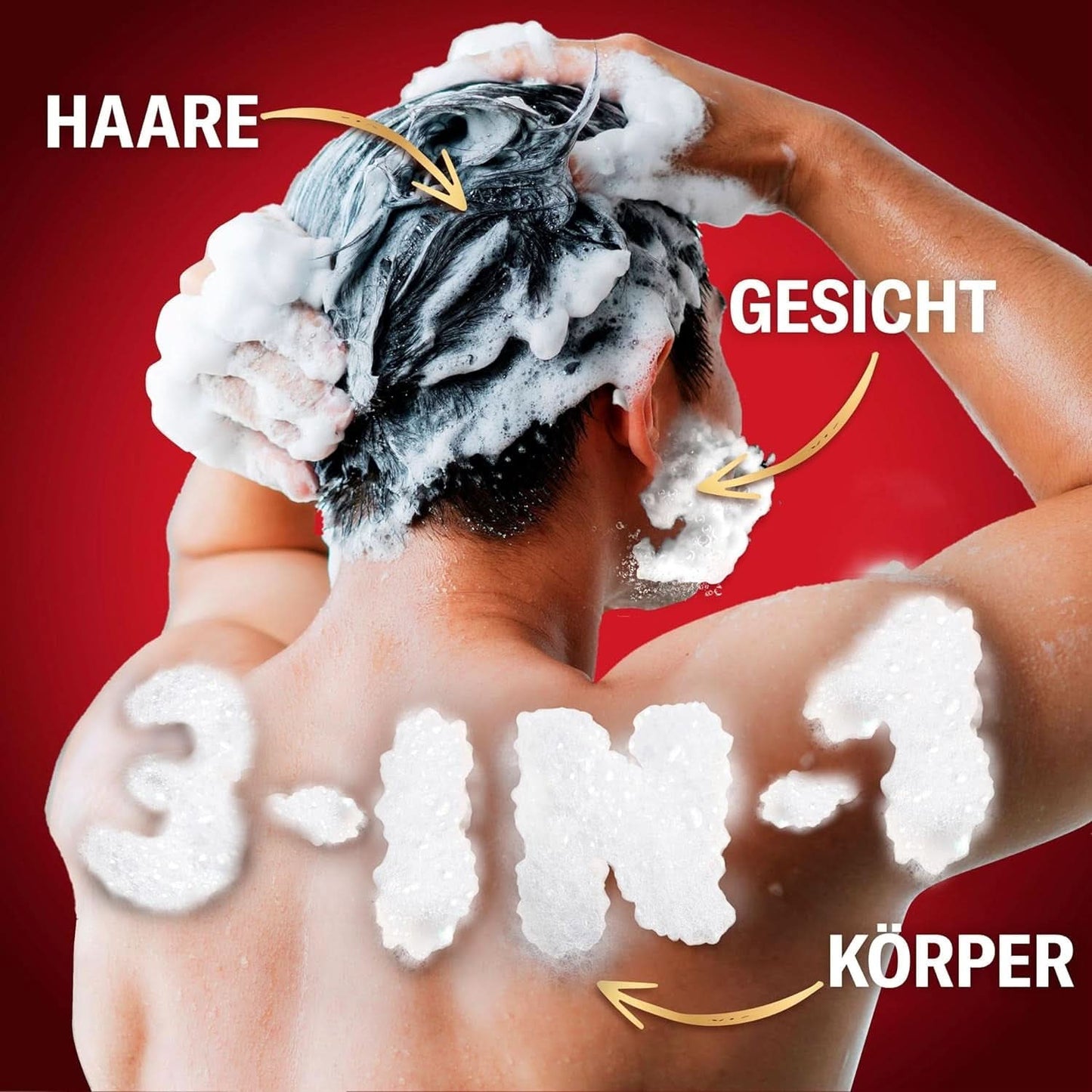 Old Spice Captain 3-i-1 brusegel og shampoo til mænd, 1 liter bruser og bad Naty Shop