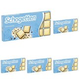 Schogetten Stracciatella chokoladebar 100g, individuelt portioneret. En fryd. Stykke for stykke.