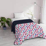 Fantasy italiensk sengetøj Microfiber Sommer 1,5 Senge Murrine dyner & dyner Naty Shop Blomsterblade 1 Posto E Mezzo