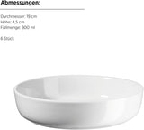MÄSER, Navina-serien, servicesæt til 6, hvid porcelænsservice, tidløs, porcelæn, hvid