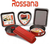 Rossana, Buddingform med kegle 23 cm, non-stick belægning, rød/grå farve, rustfrit stål Forme og bageplader Naty Shop