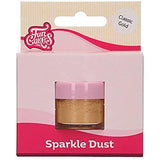 Funcakes Sparkle Dust Classic Gold: Glitterstøv i fødevarekvalitet til kagedekoration, Halal-certificeret