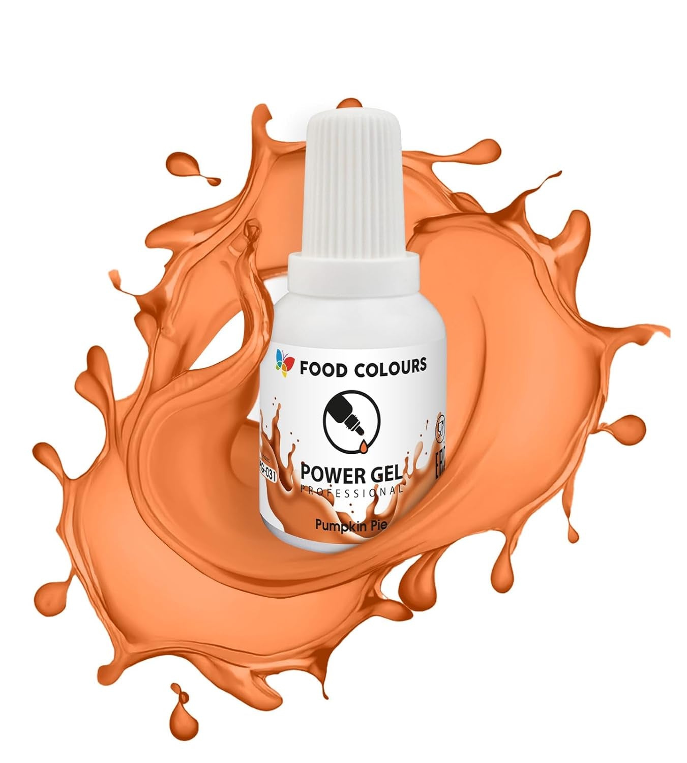 Gel madfarve, beige, champagnefarve, 20 g. Food coloring for a wide range of applications for decorating cakes, tarts, cream, sponge cake, royal icing, macarons.
