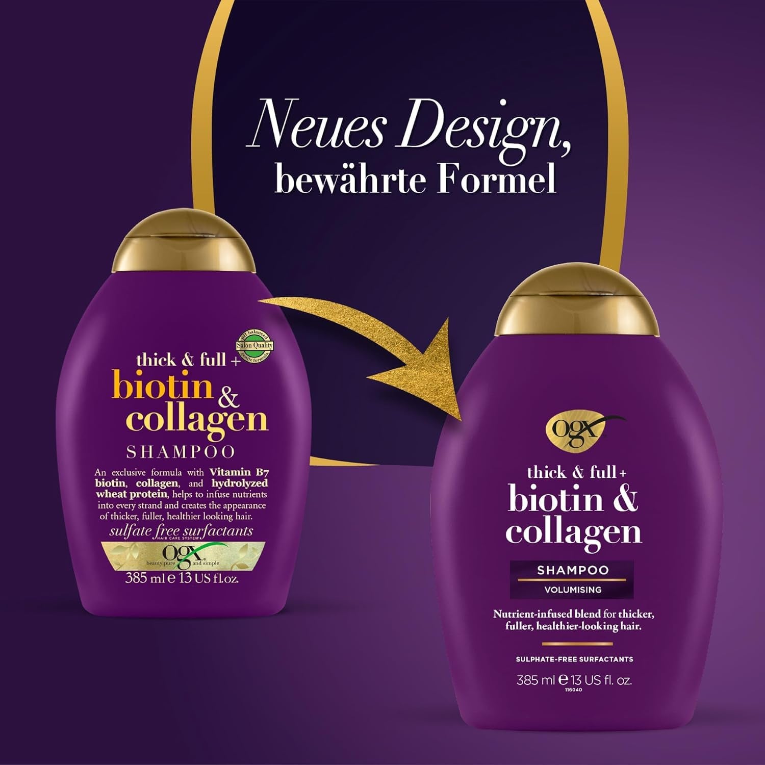 OGX Biotin & Collagen Shampoo (385 Ml), Hårstyrkende shampoo til fint og tyndt hår OGX Shower and bath