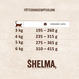 Shelma Våd kattefoder Megapack med oksekød, kalkun, kylling og and - Komplet kornfrit foder med højt kødindhold - 40 x 85 g (3,4 kg)