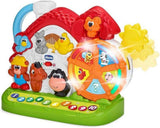 Chicco Talking Farm Italiensk/engelsk tosproget babylegetøj med dyr, lys og lyde, 3 legemuligheder, elektronisk lærelegetøj - legetøj til 1-4 år Babylegetøj Bebe Naty Shop New Talking Farm