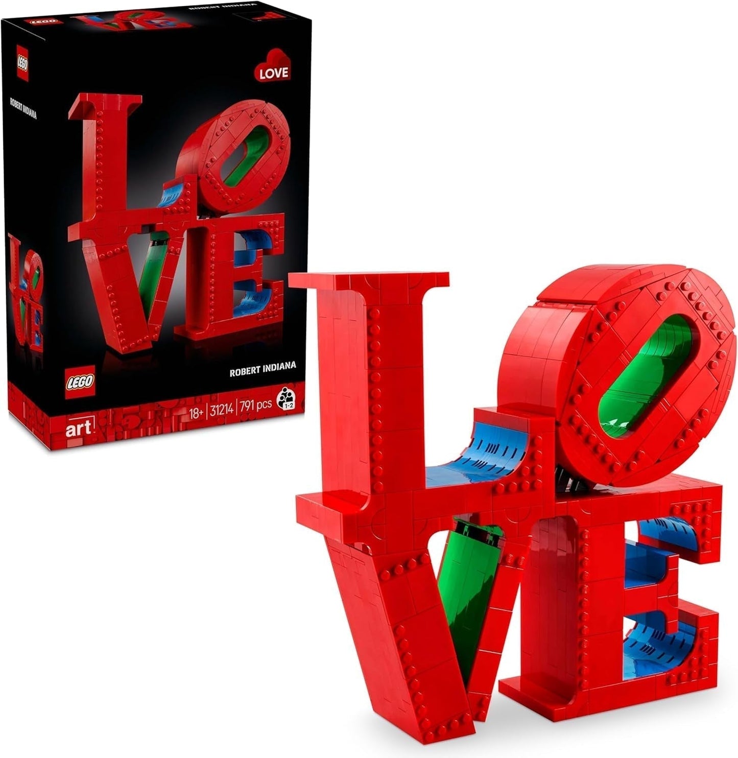 LEGO Art Love byggesæt til voksne, boligdekoration, valentinsdag og mors dag gave, gave til kvinder og mænd, kreativ aktivitet for kunst- og designelskere 31214 byggesæt Besuche den LEGO-Store standard titel