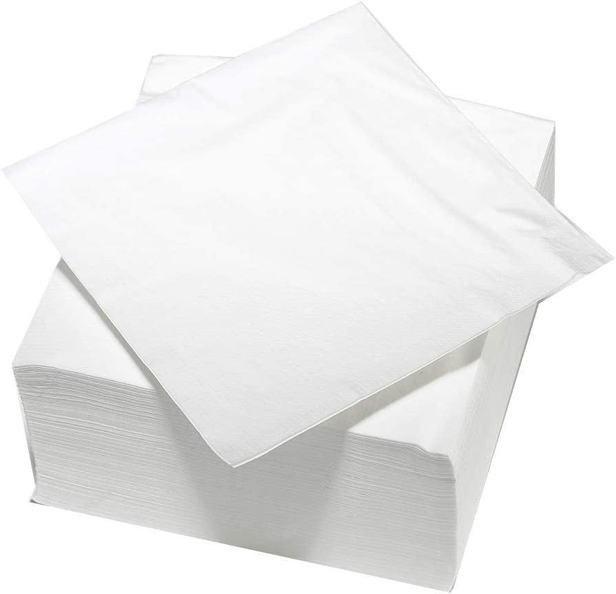 ARTS DE LA TABLE 100 bomuldsservietter, 2-lags, 33 X 33 Cm, hvid (pakke med 4)