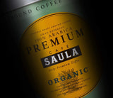 Saula premium kaffebønner, pakke med 2 æsker x 500g. 100% økologisk Arabica