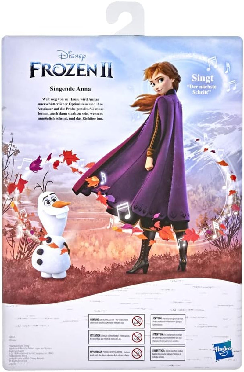 Hasbro Ice Queen Syngende Anna Musikdukke i lilla kjole til Disneys The Ice Queen 2 Legetøj til 3 år gammel 57237830 Multicolor Dolls Naty Shop