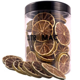 90g tørrede citronskiver|tørret frugt til cocktaildekoration|tørret citron som dekoration til jul, bagning, drinks, gin, gløgg, te|100% naturlig kvalitets citroner uden sukker Naty Shop dehydrerede produkter 90,0 gram