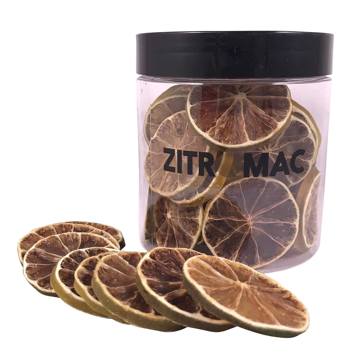 90g tørrede citronskiver|tørret frugt til cocktaildekoration|tørret citron som dekoration til jul, bagning, drinks, gin, gløgg, te|100% naturlig kvalitetscitroner uden sukker Naty Shop Dehydrerede produkter 45,0 gram