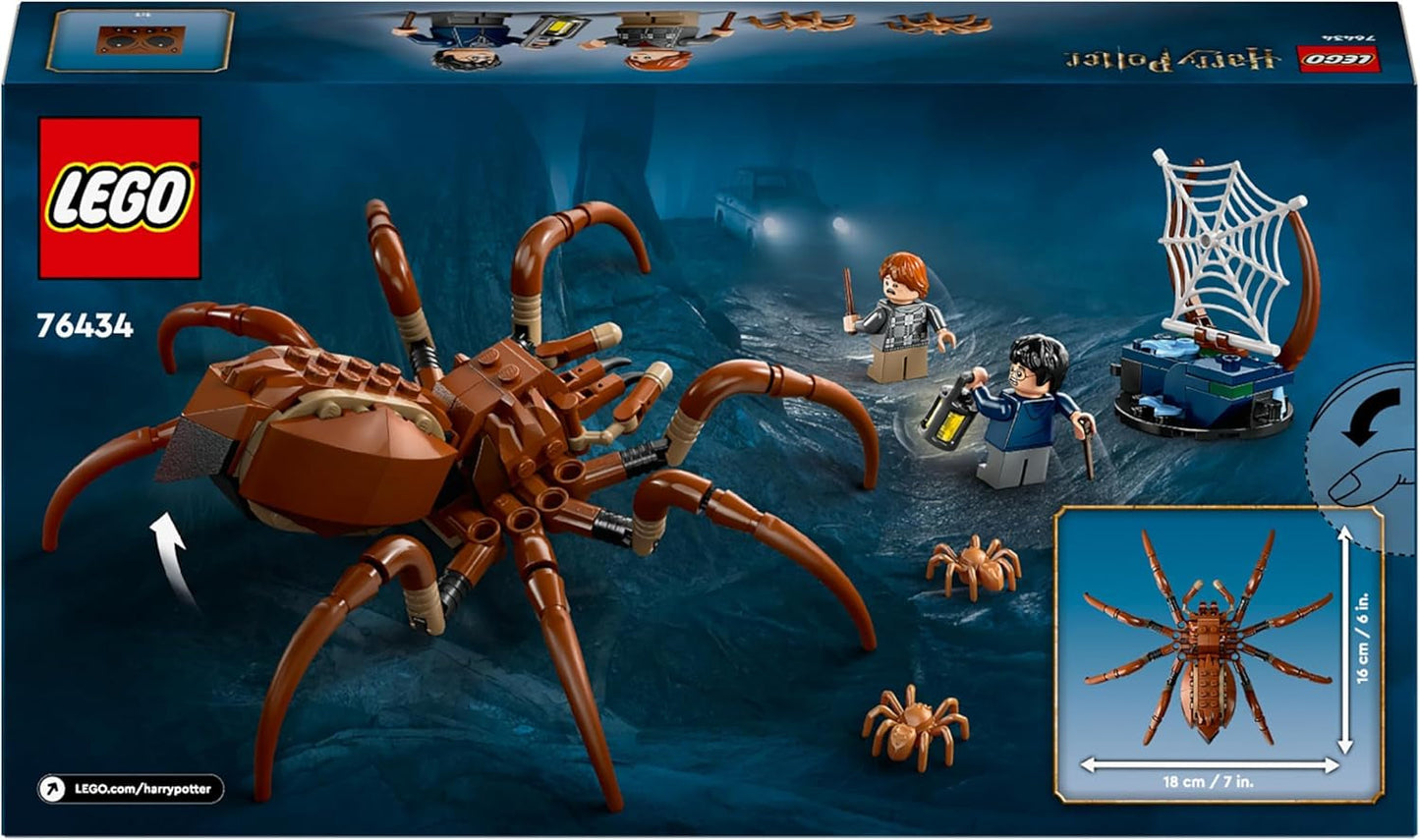 LEGO Harry Potter Aragog i den forbudte skov, Spider Fantasy Legesæt, Mytisk væsen, 2 minifigurer, Magisk gave til drenge, piger og fans i alderen 7+ 76434 Byggesæt Besuche den LEGO-Store