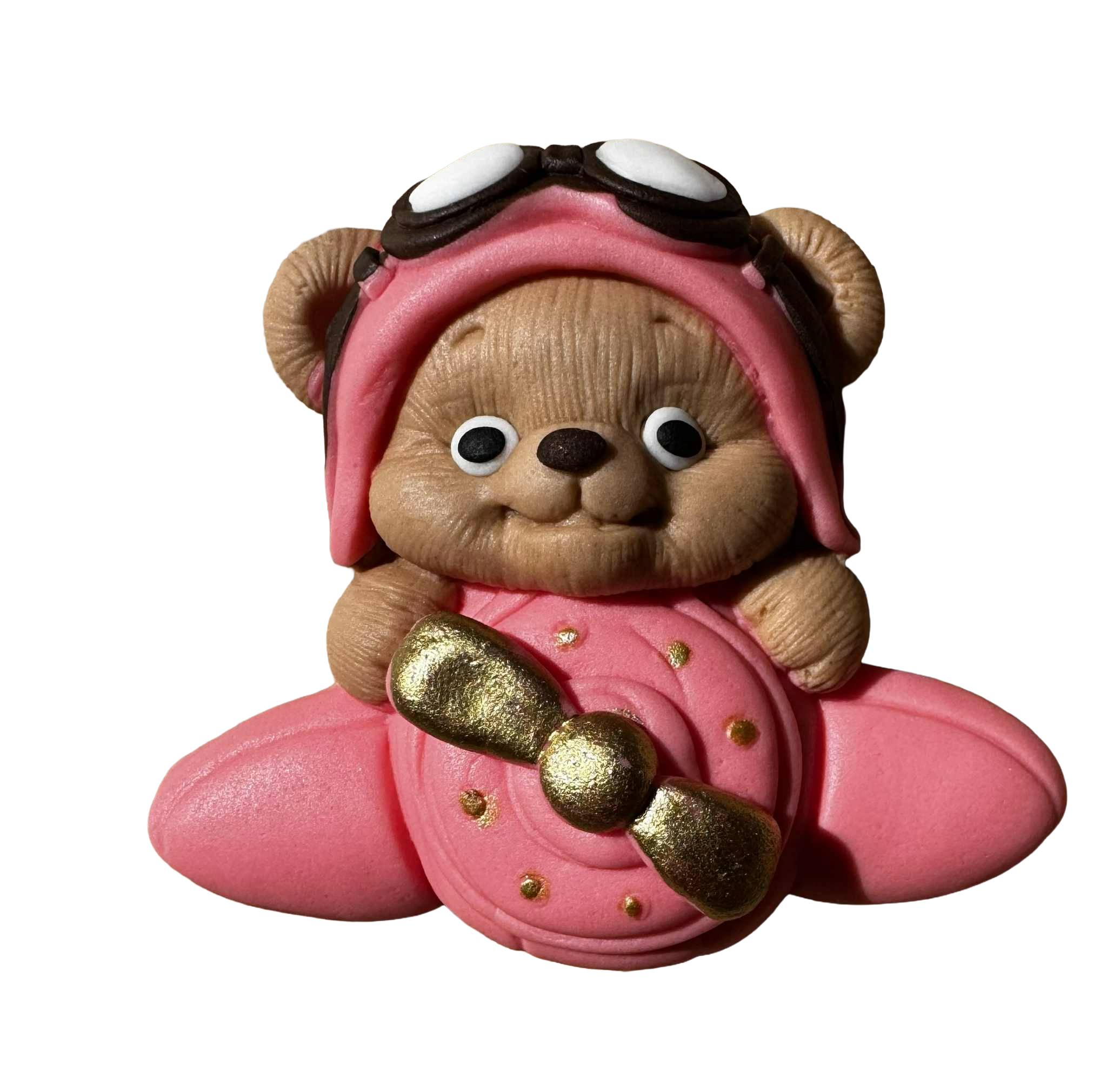 Spiselig dekoration, Bjørn i flyet Dekorationer fra Sugar Paste Nati Shop