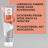 Wella Professionals Color Fresh Mask Peach Blush - hårbehandling til at revitalisere og ændre hårfarve - nærende nuance med avocadoolie - til blondt og lysnet hår - 150 ml Naty Shop Hair Mask
