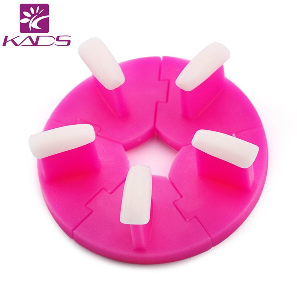 Plast False Negle Tip Holder Øv Plastic Display Stol Stel Lotus Holder 100 False Negle Negle Tools Negle tilbehør
