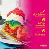 Decocino Neon Food Paste Red – Høj dosis madfarve – Til farvening af kager, muffins, cupcakes – Smagløs