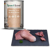 Venandi - Premium våd kattefoder - svinekød som et enkelt protein, 6 x 400 g (pakke med 6), kornfri med ekstra kød