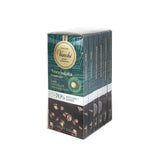 Venchi - Pakke med 6 mørke chokoladebarer med hasselnødder, 600g - Ingen tilsat sukker - Ingen kunstige sødestoffer - Glutenfri - Vegansk - Gaveidé
