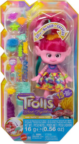 Mattel DREAMWORKS TROLLS Together Strong - Hår-Tastic Queen Poppy Fashion Doll - 15+ tilbehør, Glitter Kam, Vaskbar Glitter Gel, For Alders 3+, HNF25 Naty Shop Dolls