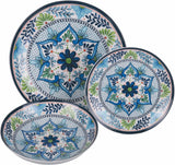 Porcelænsservice med 18 stykker, 6 forskellige sæt tallerkener, Andalusia